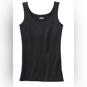 NWT Duluth Trading Co Women’s No Yank Shelf Bra Black Tank Lg